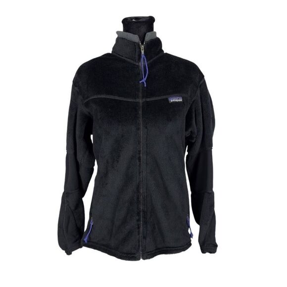 Patagonia Mock Neck Black Full Zip Fleece Jacket - Women’s M